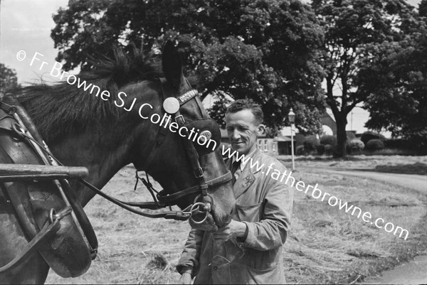 GROUNDS OF BLIND ASYLUM MILK MAN WITH HORSE